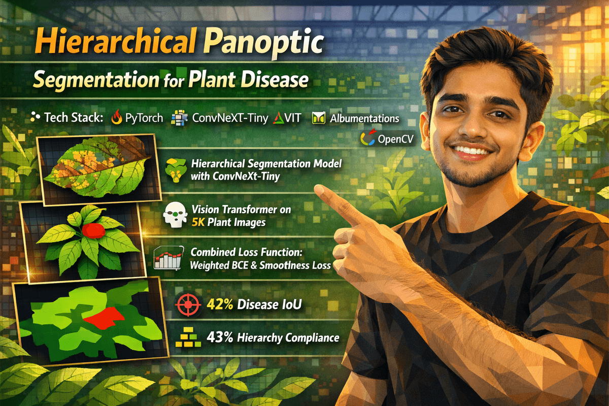 Hierarchical Panoptic Segmentation for Plant Disease